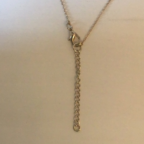 - Wire wrapped blue stone necklace- never worn - Picture 2 of 2